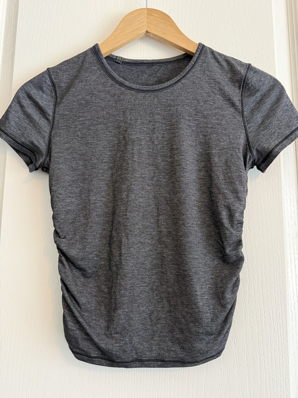 Lululemon Charcoal Ruched T-Shirt